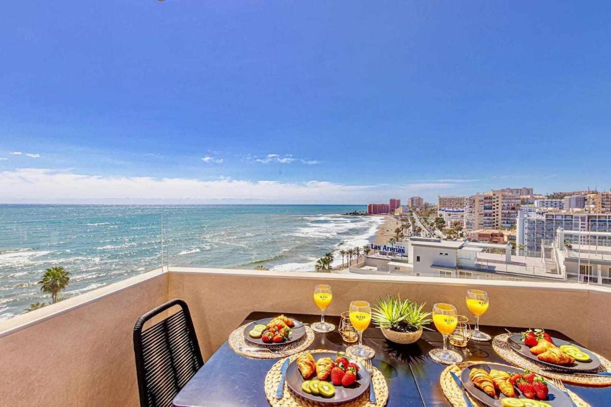 797 Holiday Rentals - Benalbeach- Moderno Piso Para 5 Con Vistas Al Mar 贝纳尔马德纳 外观 照片
