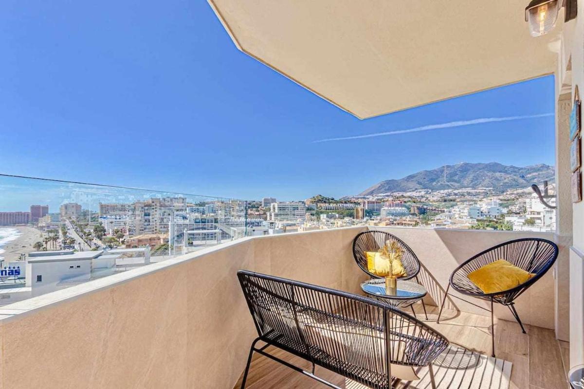 797 Holiday Rentals - Benalbeach- Moderno Piso Para 5 Con Vistas Al Mar 贝纳尔马德纳 外观 照片